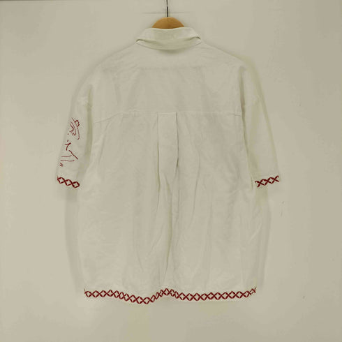 ザラ ZARA 刺繍デザインコットンシャツ メンズ import:XL
