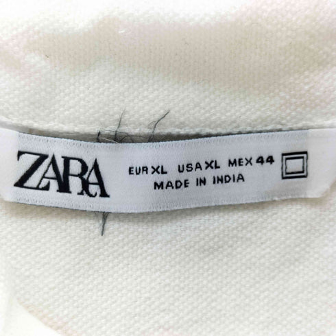 ザラ ZARA 刺繍デザインコットンシャツ メンズ import:XL
