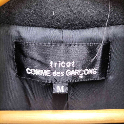 トリココムデギャルソン tricot COMME des GARCONS AD2002 スタンドカラーウールコート レディース JPN:M