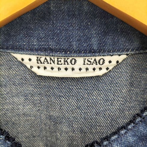 カネコイサオ KANEKO ISAO デニム長袖チャイナワンピース レディース FREE