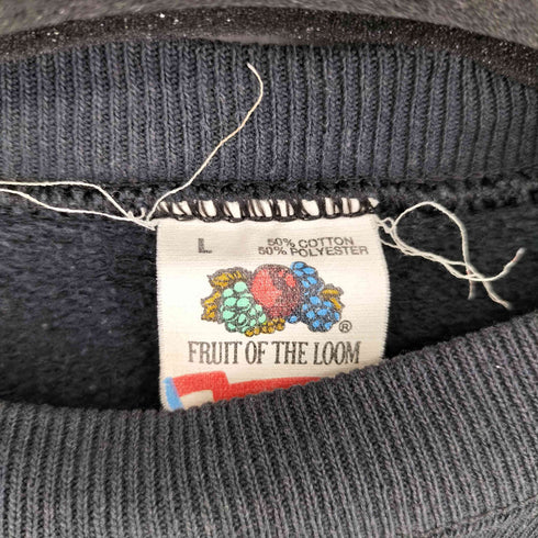 フルーツオブザルーム FRUIT OF THE LOOM 90s USA製 italian girls ラグランスウェット メンズ JPN:L
