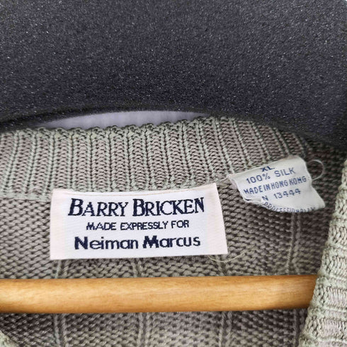 バリーブリッケン BARRY BRICKEN 90s シルク100% ケーブルニット メンズ JPN:XL