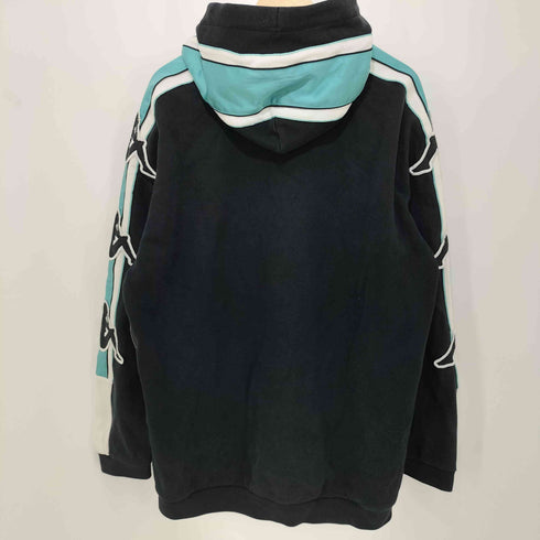 カッパ Kappa PULL HOODIE BANDA COLLECTION OMNI サイド刺繍プルオーバーパーカー メンズ M