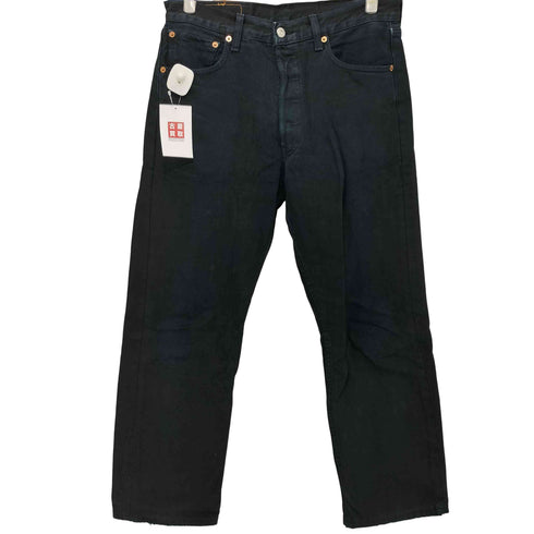 リーバイス Levis 90-2000s 501 ユーロ 後染めブラックデニム メンズ 33×36