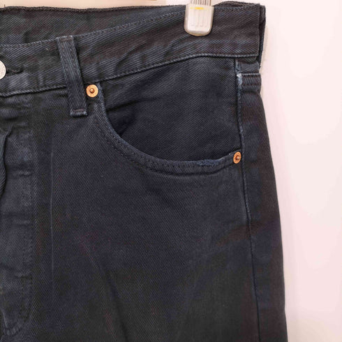 リーバイス Levis 90-2000s 501 ユーロ 後染めブラックデニム メンズ 33×36