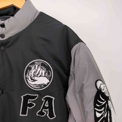 ファッキンオーサム FUCKING AWESOME Refflective Varsity Puffer リバーシブル リフレクティブ パフ ジャケット メンズ JPN:XL