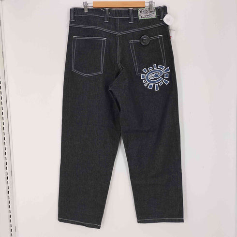 ALWAYS Heavy Duty Unisex Denim ブラックデニムパンツ メンズ JPN:XL