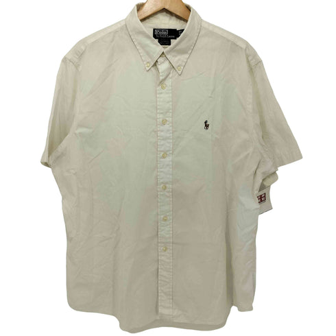 ポロバイラルフローレン Polo by RALPH LAUREN CUSTOM FIT DRESS SHIRT ポニー刺繍 半袖シャツ メンズ 17 1/2 | 44