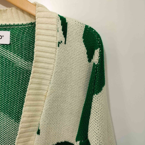 ホワイトランド WHITELAND 23SS FLOWER CARDIGAN フラワー コットンカーディガン メンズ FREE
