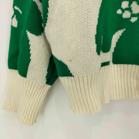 ホワイトランド WHITELAND 23SS FLOWER CARDIGAN フラワー コットンカーディガン メンズ FREE
