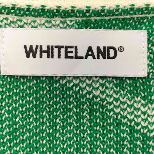 ホワイトランド WHITELAND 23SS FLOWER CARDIGAN フラワー コットンカーディガン メンズ FREE