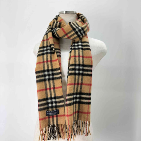 バーバリーロンドン BURBERRY LONDON カシミヤ50% ノバチェック カシミヤウールマフラー レディース ONE SIZE