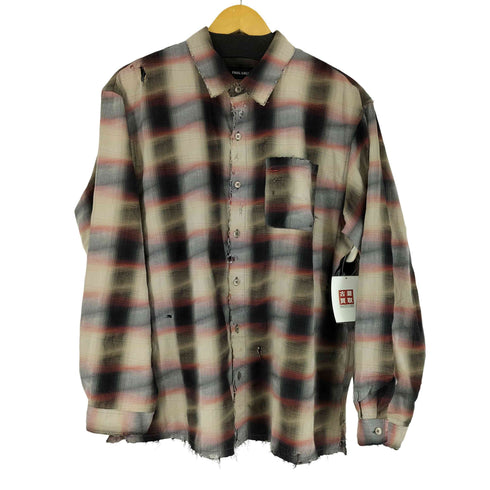 FINAL CALL YOROKE Check Damaged Shirt メンズ FREE