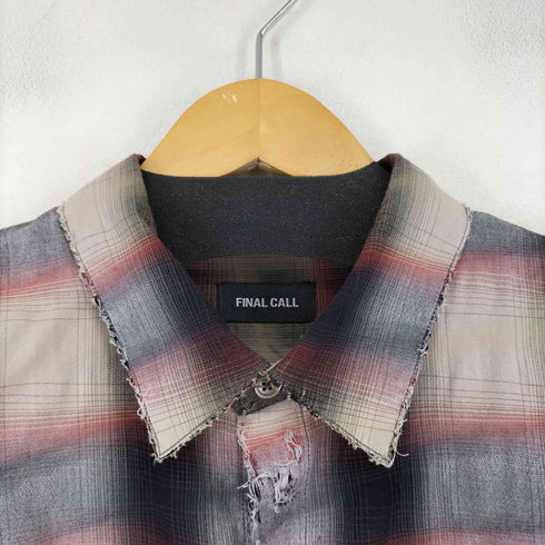 FINAL CALL YOROKE Check Damaged Shirt メンズ FREE