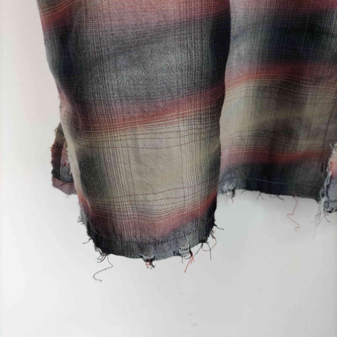 FINAL CALL YOROKE Check Damaged Shirt メンズ FREE