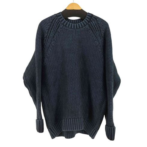 ギャップ Gap popcorn cotton indigo knit sweater メンズ import:L