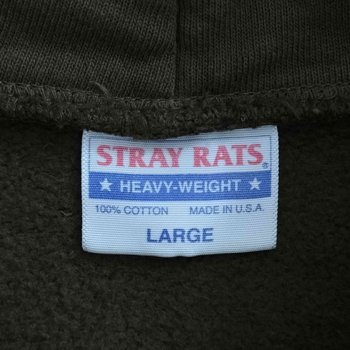 STRAY RATS Rats Star Zip Hoodie ラッツ スター ジップ パーカー メンズ JPN:L