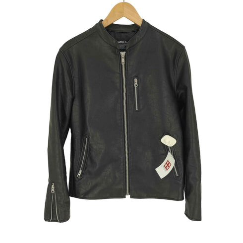 アズールバイマウジー AZUL by moussy 21AW FAUX LEATHER SINGLE RIDERS フェイク レザー シングル ライダース メンズ JPN:S