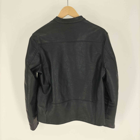 アズールバイマウジー AZUL by moussy 21AW FAUX LEATHER SINGLE RIDERS フェイク レザー シングル ライダース メンズ JPN:S