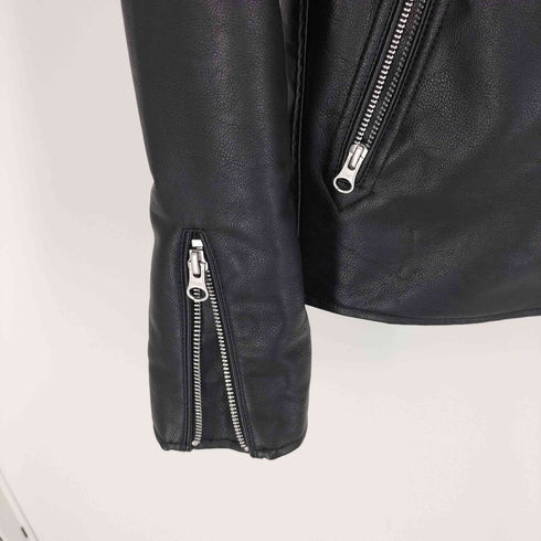アズールバイマウジー AZUL by moussy 21AW FAUX LEATHER SINGLE RIDERS フェイク レザー シングル ライダース メンズ JPN:S