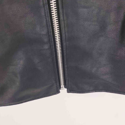 アズールバイマウジー AZUL by moussy 21AW FAUX LEATHER SINGLE RIDERS フェイク レザー シングル ライダース メンズ JPN:S