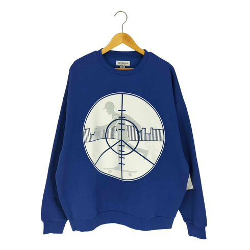 ヱビセンスケートボーズ Evisen skateboards ×BIAS DOGS AIM CREW SWEAT アイム クルーネックスウェット メンズ import:L