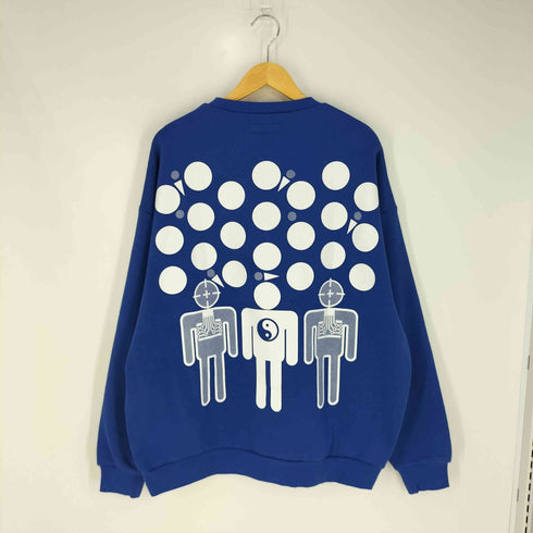 ヱビセンスケートボーズ Evisen skateboards ×BIAS DOGS AIM CREW SWEAT アイム クルーネックスウェット メンズ import:L