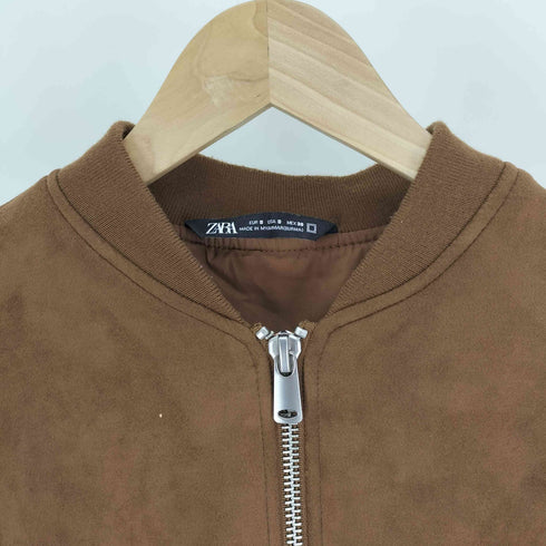 ザラ ZARA フェイク スウェード ブルゾン ジャケット メンズ import:S
