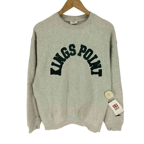 シップス SHIPS 22AW 別注 KINGSPOINT エンブロイダリー クルーネック スウェット プルオーバー アーチロゴ メンズ JPN:S