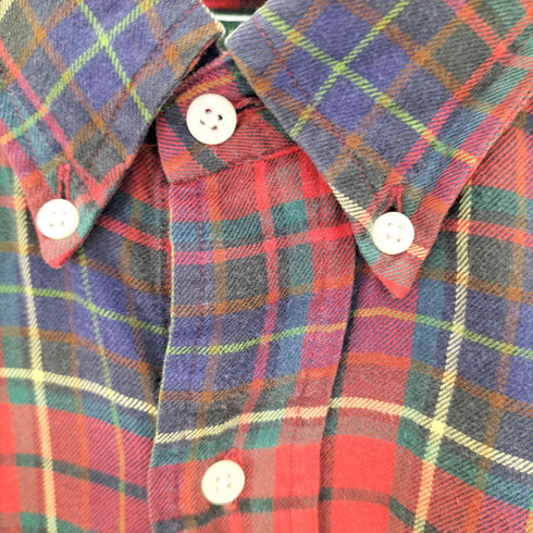 ラルフローレン RALPH LAUREN CUSTOM FIT ポニー刺繍 ボタンダウンチェックシャツ メンズ import:L