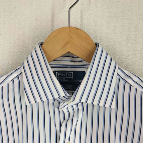 ポロバイラルフローレン Polo by RALPH LAUREN REGENT CUSTOM FIT ストライプ 長袖シャツ メンズ 14.5