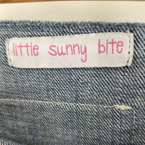リトルサニーバイト little sunny bite カラーラインフリンジデニムワンピース レディース FREE