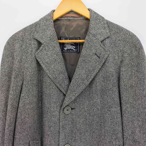 バーバリーズ BURBERRYS 80-90s イングランド製 SCOTTISH SAXONY ウール チェスター コート メンズ