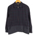 コムデギャルソンオム COMME des GARCONS HOMME 20AW 異素材切替 チェック ジップアップ ジャケット メンズ XS