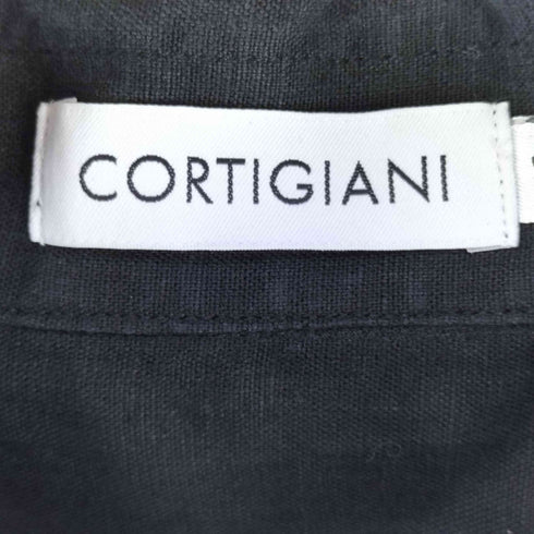 CORTIGIANI イタリア製 ステッチデザイン シャツ メンズ 56