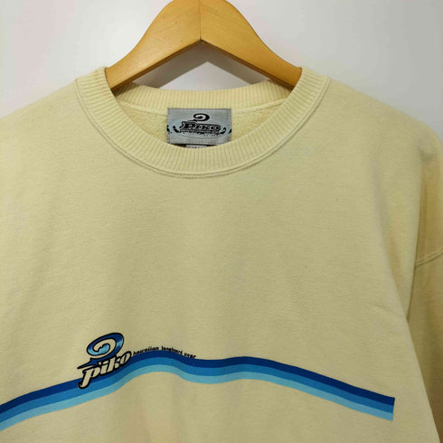 ピコ PIKO 80-90s OLD Y2K 両面プリント オーバーサイズ クルーネックスウェット メンズ import:L