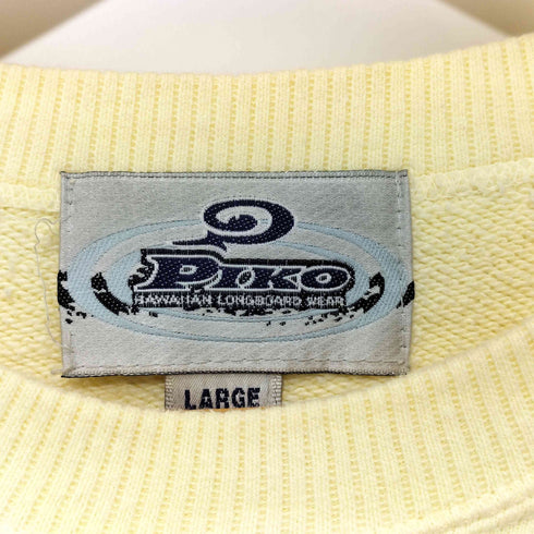 ピコ PIKO 80-90s OLD Y2K 両面プリント オーバーサイズ クルーネックスウェット メンズ import:L
