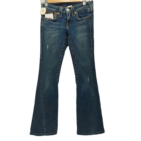 トゥルーレリジョン TRUE RELIGION Y2K USA製 ブーツカット フレアデニム レディース 24