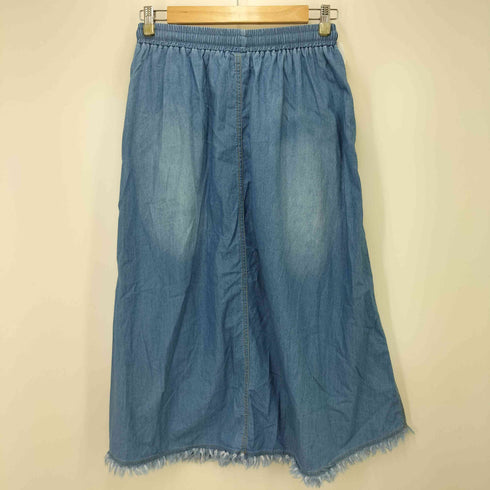 ダブルティー WTW 23SS ロゴ刺繍 イージーカットオフ イージーデニムスカート COL L.T.BLUE レディース FREE