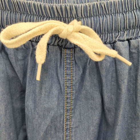 ダブルティー WTW 23SS ロゴ刺繍 イージーカットオフ イージーデニムスカート COL L.T.BLUE レディース FREE