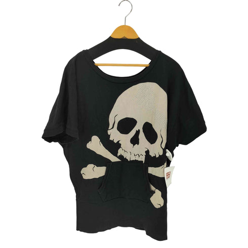 グラッドニュース GLAD NEWS スタッズ装飾 ドクロ S/S スウェット レディース