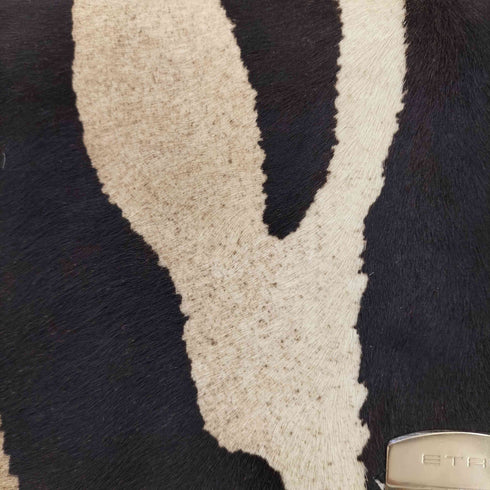 エトロ ETRO ハラコ ゼブラ柄 2WAY ショルダーハンドバッグ レディース