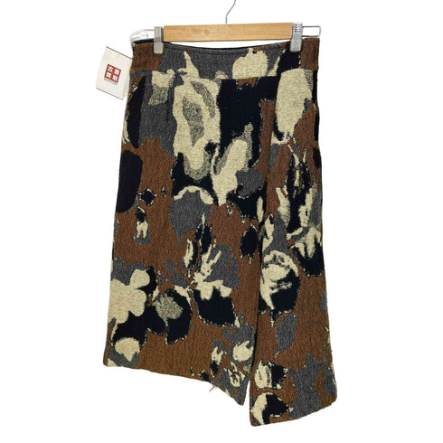 ロイスクレヨン Lois CRAYON LIFE WITH FLOWERS ジャガード ウールスカート レディース JPN:1