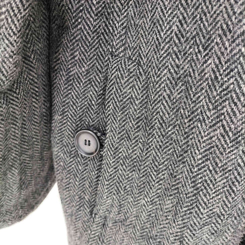 コムデギャルソンシャツ COMME des GARCONS SHIRT ヘリンボーンウールフードジャケット 裏地キルティング メンズ JPN:M