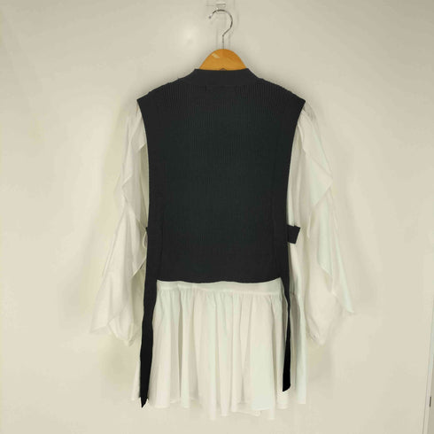 MICALLE MICALLE ニットベスト レイヤード シャツチュニック レディース