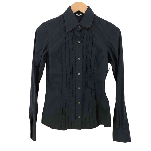 バルバ BARBA ピンタックレギュラーカラーシャツ レディース 40