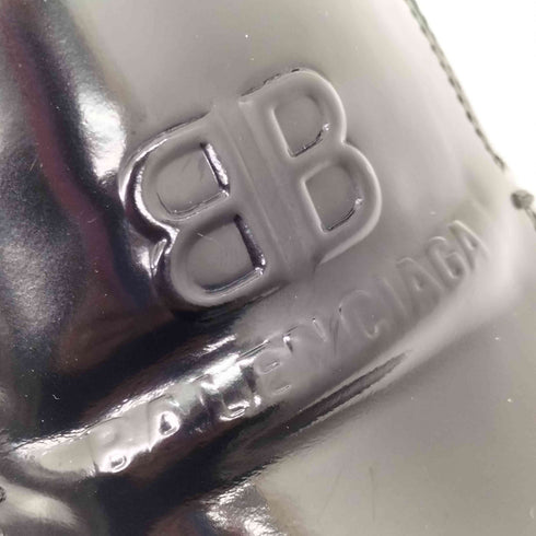 バレンシアガ BALENCIAGA BBロゴ ローファー スクエアヒール メンズ EUR:42