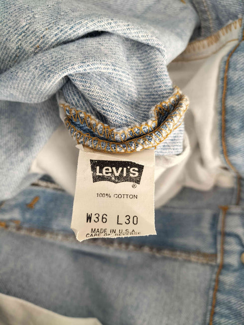 リーバイス Levis 90S 501 ボタンフライデニムパンツ アイスブルー メンズ 36/30