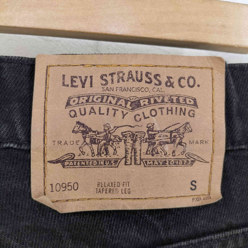 リーバイス Levis ブラジル製 10950 後染め ブラックデニムパンツ メンズ S