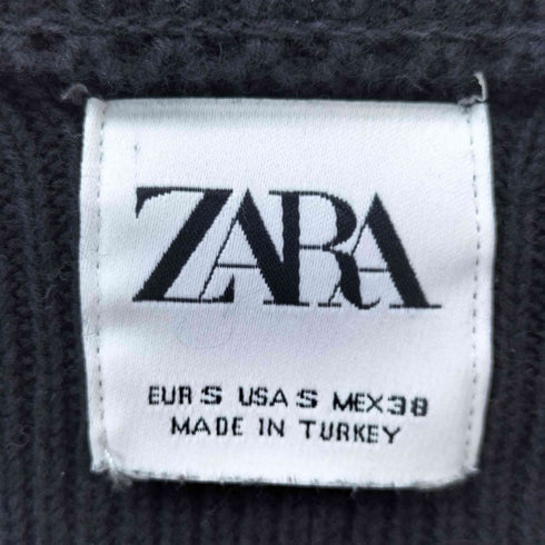 ザラ ZARA リブクルーネックニット メンズ JPN:S